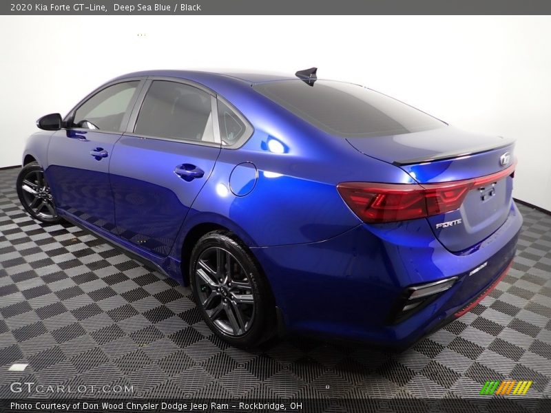 Deep Sea Blue / Black 2020 Kia Forte GT-Line
