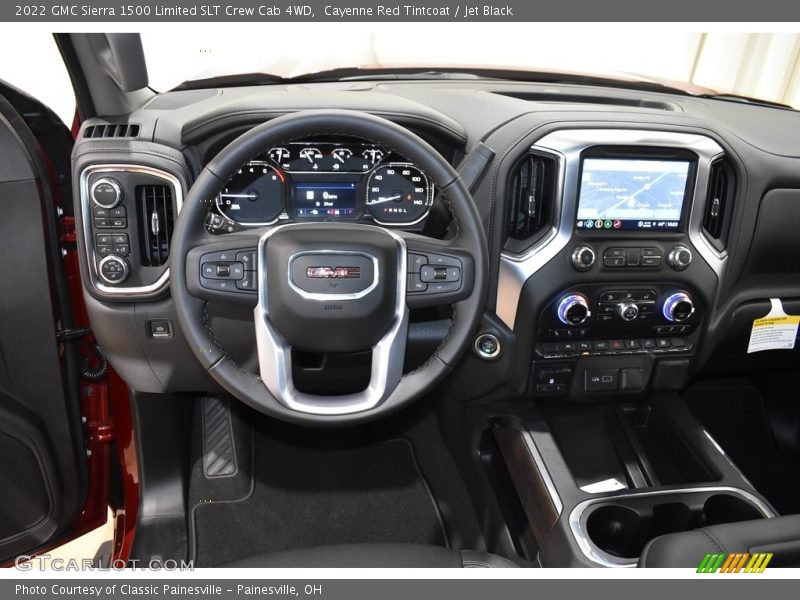 Cayenne Red Tintcoat / Jet Black 2022 GMC Sierra 1500 Limited SLT Crew Cab 4WD