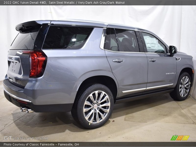 Satin Steel Metallic / Very Dark Ash Gray/Dark Walnut 2022 GMC Yukon Denali 4WD