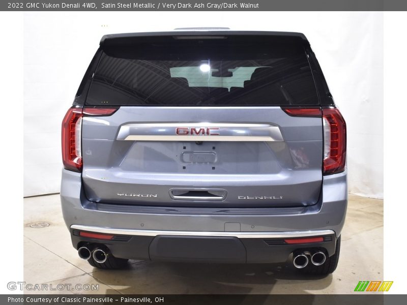 Satin Steel Metallic / Very Dark Ash Gray/Dark Walnut 2022 GMC Yukon Denali 4WD