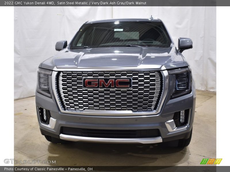 Satin Steel Metallic / Very Dark Ash Gray/Dark Walnut 2022 GMC Yukon Denali 4WD