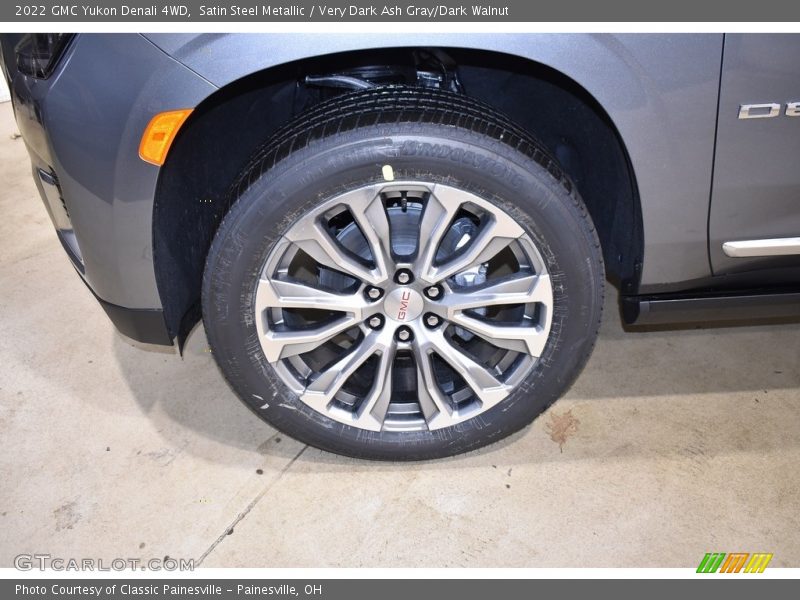 Satin Steel Metallic / Very Dark Ash Gray/Dark Walnut 2022 GMC Yukon Denali 4WD