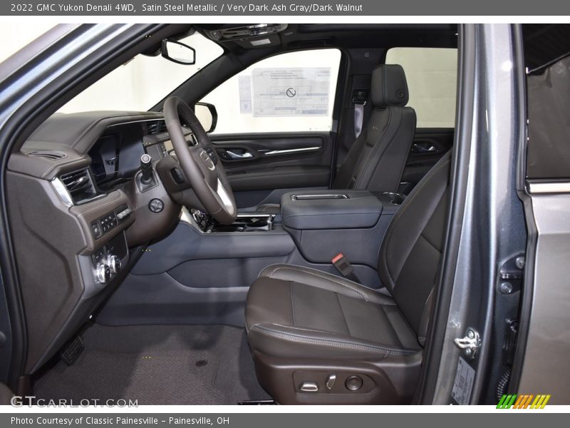 Satin Steel Metallic / Very Dark Ash Gray/Dark Walnut 2022 GMC Yukon Denali 4WD