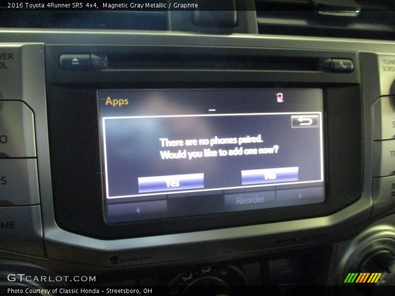 Magnetic Gray Metallic / Graphite 2016 Toyota 4Runner SR5 4x4