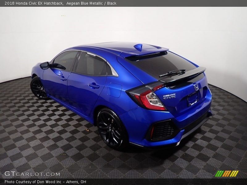  2018 Civic EX Hatchback Aegean Blue Metallic