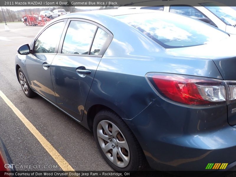 Gunmetal Blue Mica / Black 2011 Mazda MAZDA3 i Sport 4 Door