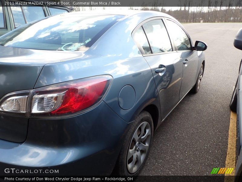 Gunmetal Blue Mica / Black 2011 Mazda MAZDA3 i Sport 4 Door