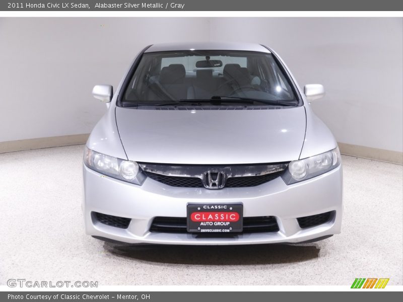 Alabaster Silver Metallic / Gray 2011 Honda Civic LX Sedan