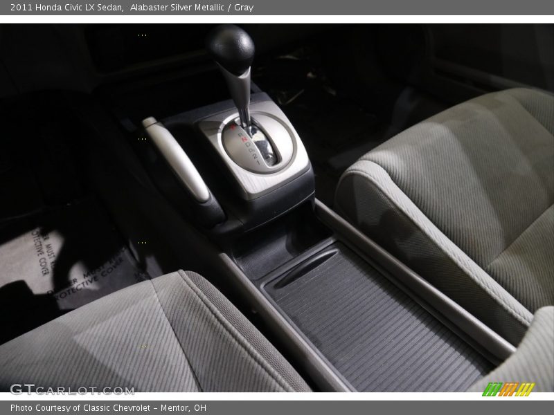 Alabaster Silver Metallic / Gray 2011 Honda Civic LX Sedan