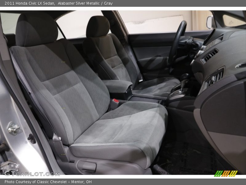 Alabaster Silver Metallic / Gray 2011 Honda Civic LX Sedan