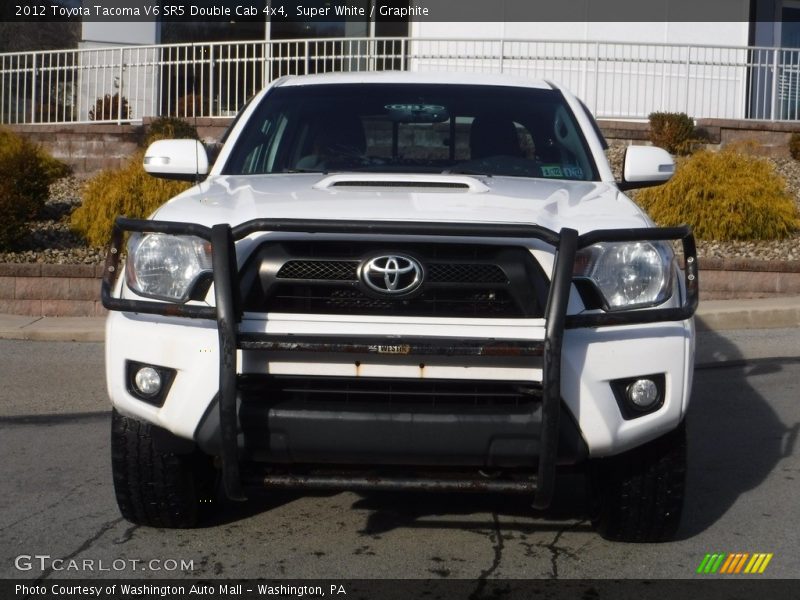 Super White / Graphite 2012 Toyota Tacoma V6 SR5 Double Cab 4x4