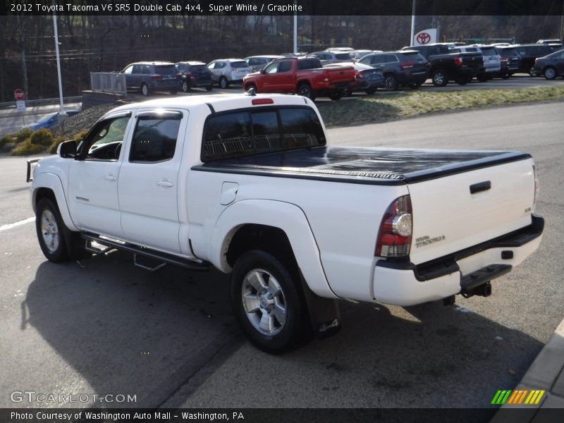 Super White / Graphite 2012 Toyota Tacoma V6 SR5 Double Cab 4x4
