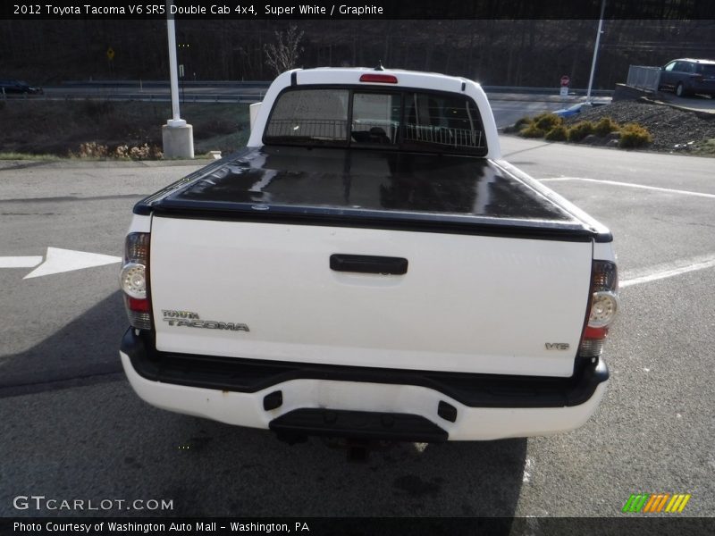 Super White / Graphite 2012 Toyota Tacoma V6 SR5 Double Cab 4x4