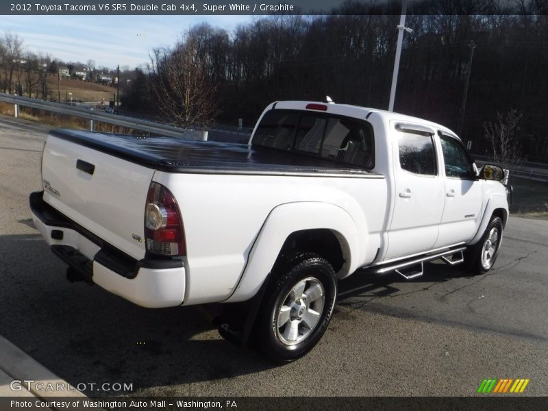 Super White / Graphite 2012 Toyota Tacoma V6 SR5 Double Cab 4x4