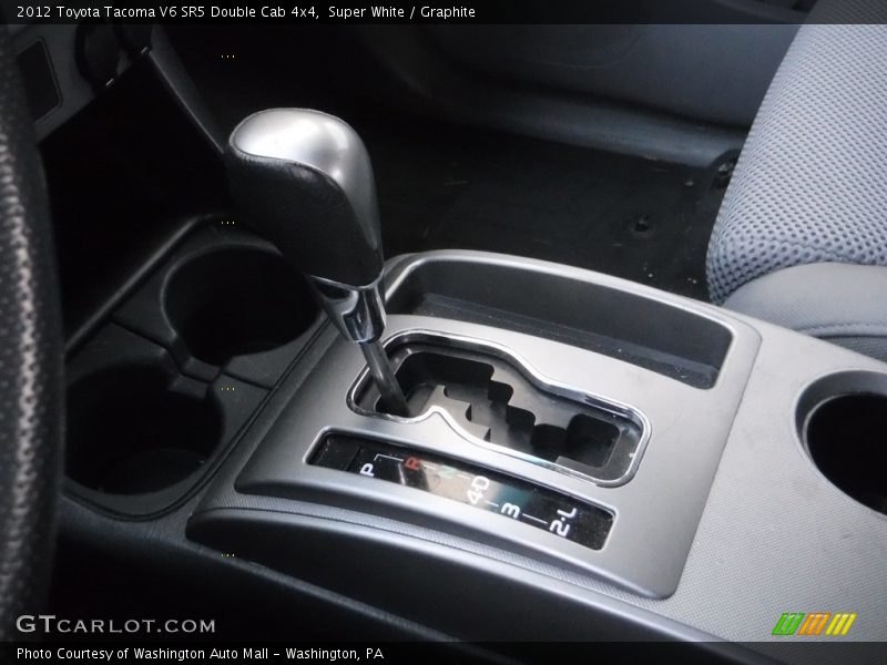 Super White / Graphite 2012 Toyota Tacoma V6 SR5 Double Cab 4x4