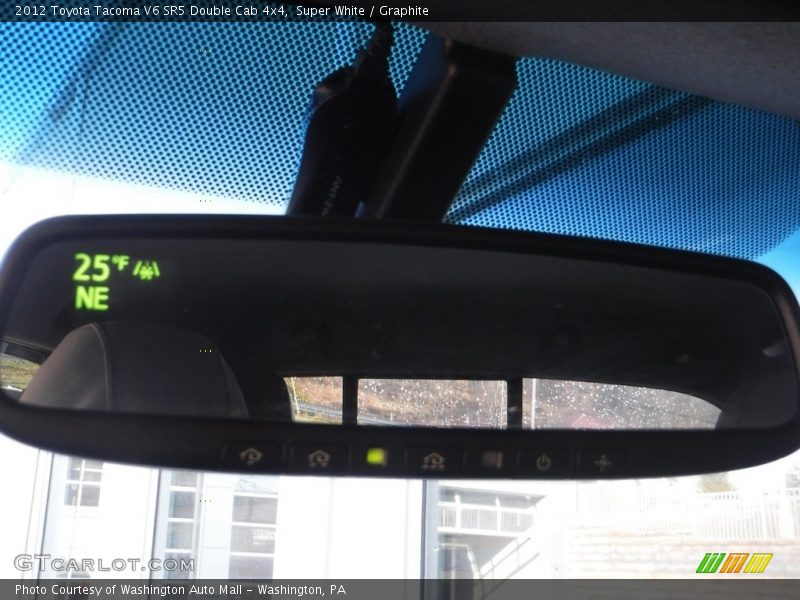 Super White / Graphite 2012 Toyota Tacoma V6 SR5 Double Cab 4x4