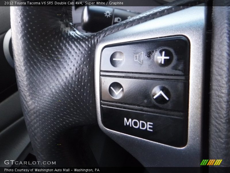 Super White / Graphite 2012 Toyota Tacoma V6 SR5 Double Cab 4x4