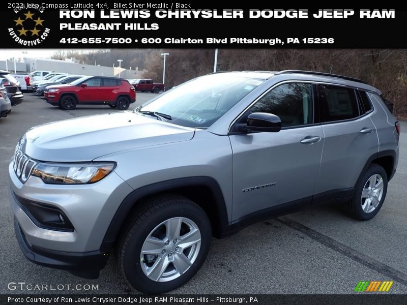 Billet Silver Metallic / Black 2022 Jeep Compass Latitude 4x4