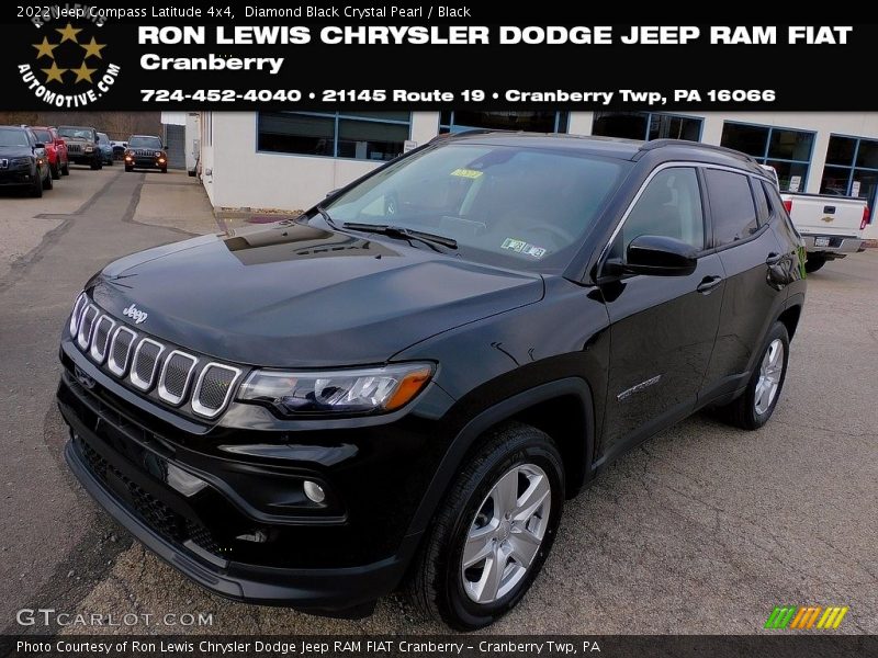 Diamond Black Crystal Pearl / Black 2022 Jeep Compass Latitude 4x4