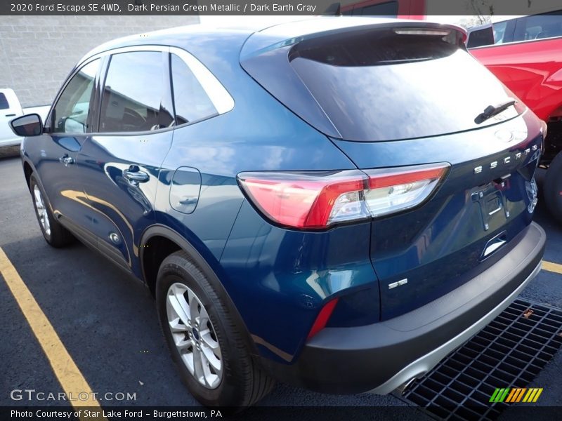 Dark Persian Green Metallic / Dark Earth Gray 2020 Ford Escape SE 4WD