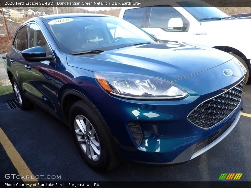 Dark Persian Green Metallic / Dark Earth Gray 2020 Ford Escape SE 4WD