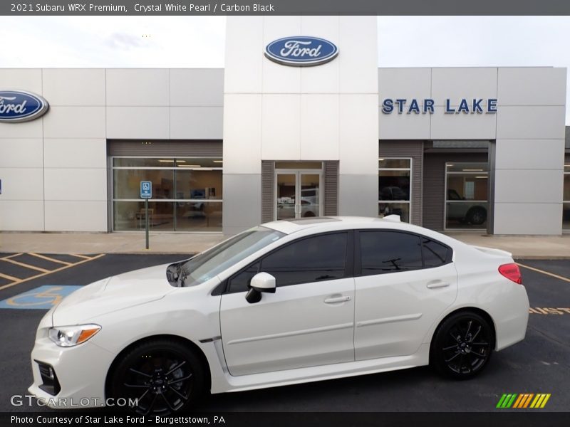Crystal White Pearl / Carbon Black 2021 Subaru WRX Premium