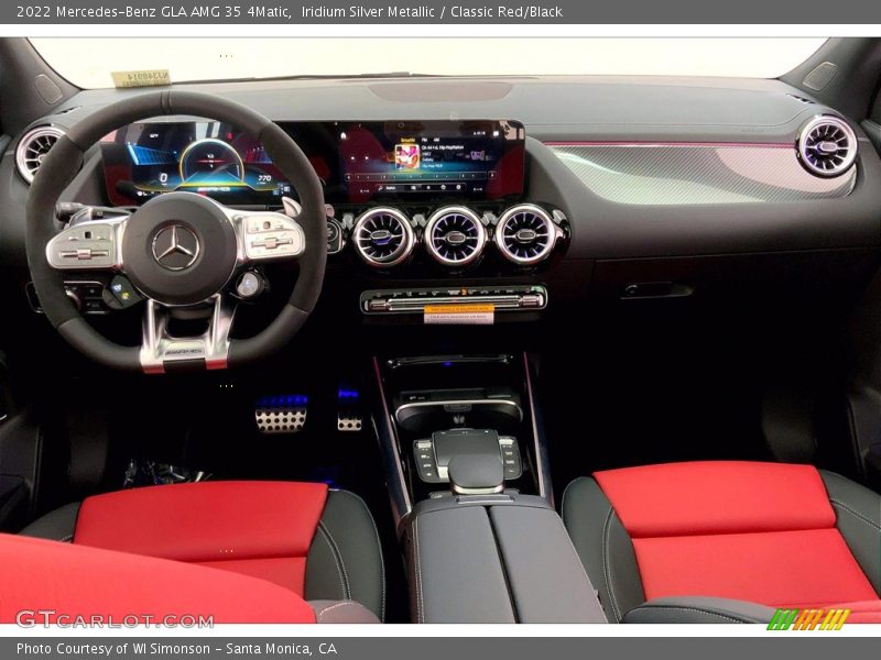 Dashboard of 2022 GLA AMG 35 4Matic