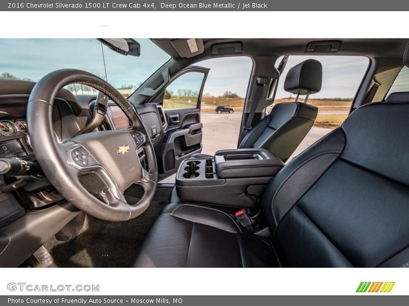 Deep Ocean Blue Metallic / Jet Black 2016 Chevrolet Silverado 1500 LT Crew Cab 4x4