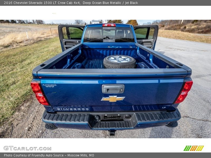 Deep Ocean Blue Metallic / Jet Black 2016 Chevrolet Silverado 1500 LT Crew Cab 4x4