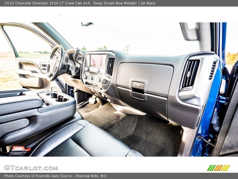 Deep Ocean Blue Metallic / Jet Black 2016 Chevrolet Silverado 1500 LT Crew Cab 4x4