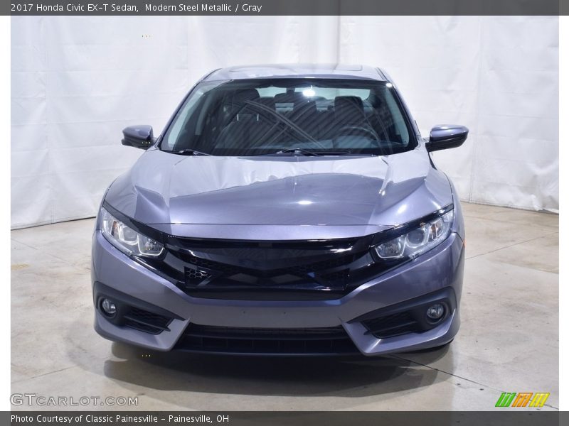 Modern Steel Metallic / Gray 2017 Honda Civic EX-T Sedan