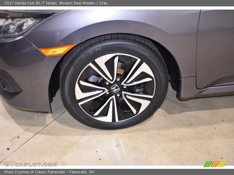 Modern Steel Metallic / Gray 2017 Honda Civic EX-T Sedan
