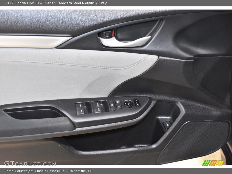 Modern Steel Metallic / Gray 2017 Honda Civic EX-T Sedan