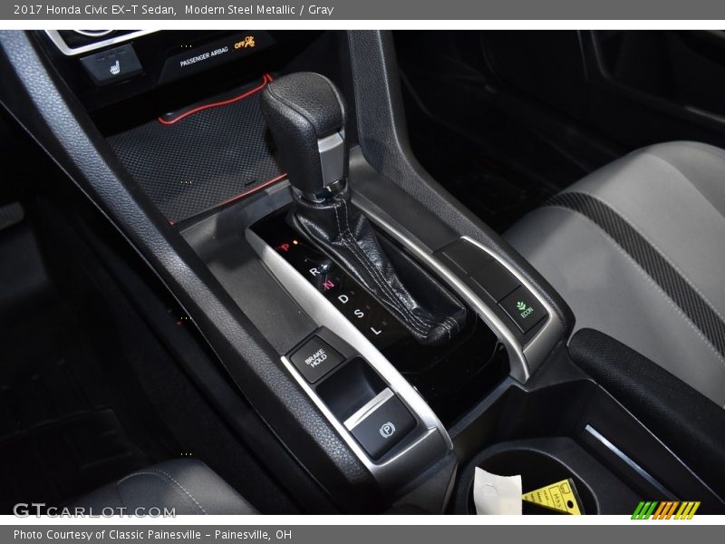 Modern Steel Metallic / Gray 2017 Honda Civic EX-T Sedan