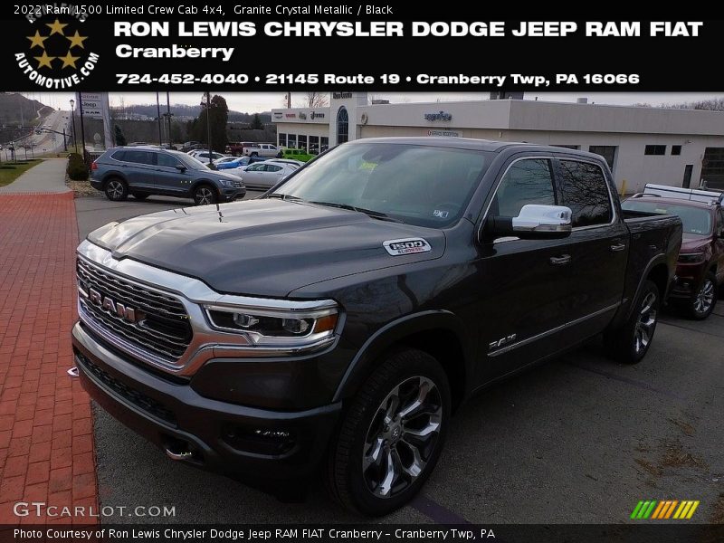 Granite Crystal Metallic / Black 2022 Ram 1500 Limited Crew Cab 4x4