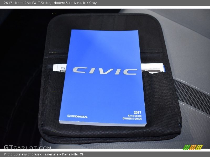 Modern Steel Metallic / Gray 2017 Honda Civic EX-T Sedan