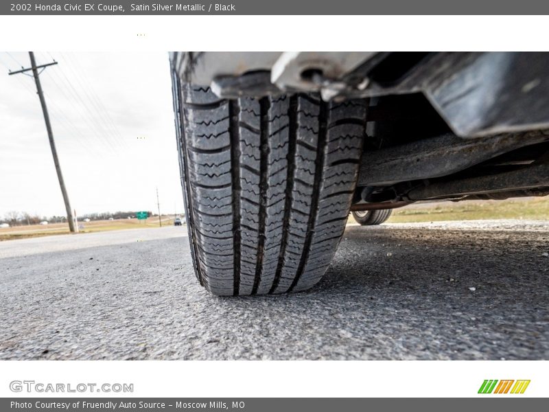 Satin Silver Metallic / Black 2002 Honda Civic EX Coupe