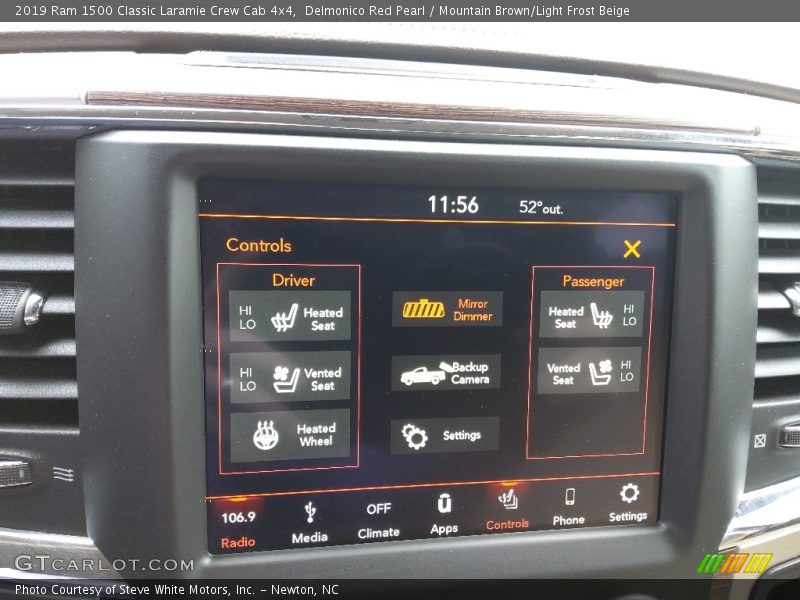 Controls of 2019 1500 Classic Laramie Crew Cab 4x4