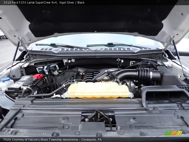 Ingot Silver / Black 2019 Ford F150 Lariat SuperCrew 4x4