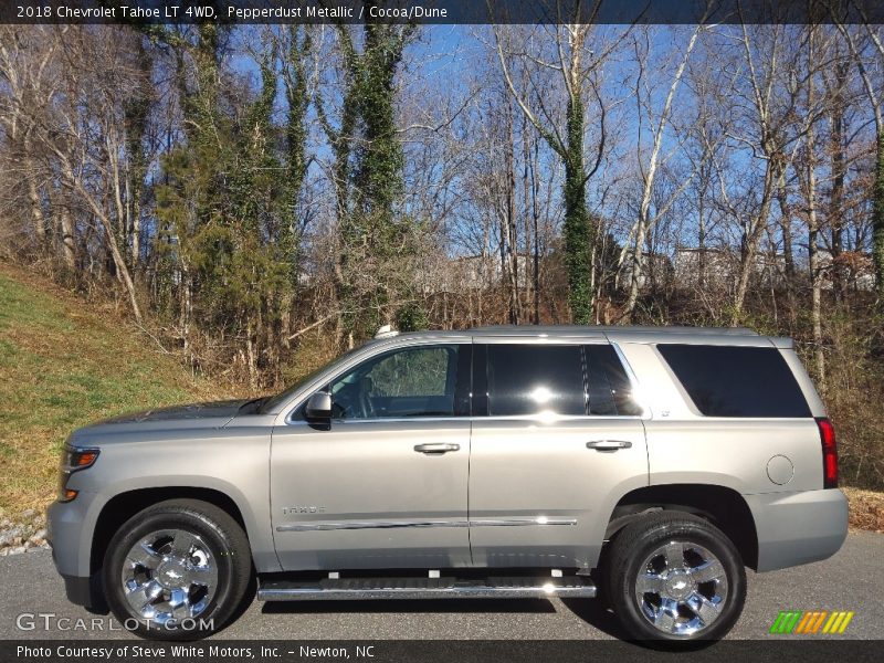 Pepperdust Metallic / Cocoa/Dune 2018 Chevrolet Tahoe LT 4WD