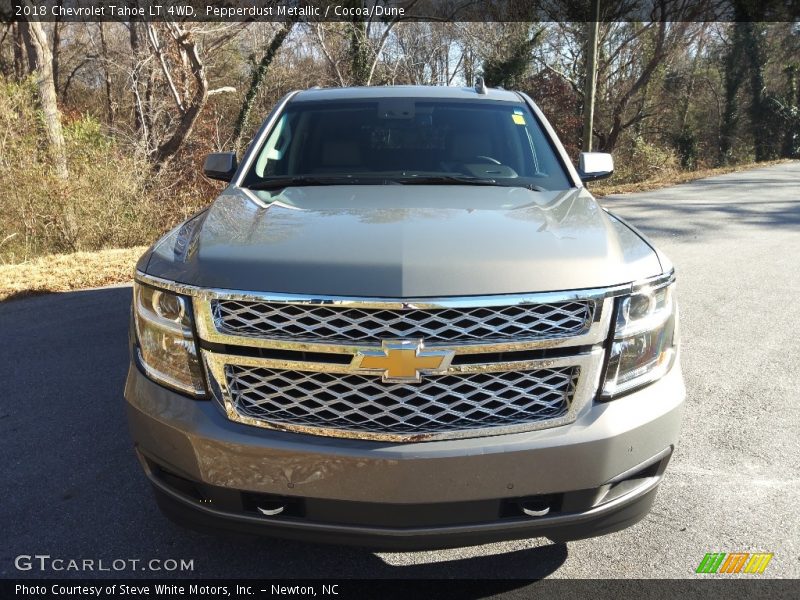 Pepperdust Metallic / Cocoa/Dune 2018 Chevrolet Tahoe LT 4WD