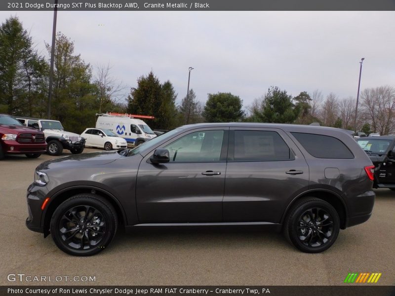 Granite Metallic / Black 2021 Dodge Durango SXT Plus Blacktop AWD