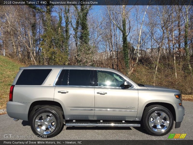 Pepperdust Metallic / Cocoa/Dune 2018 Chevrolet Tahoe LT 4WD