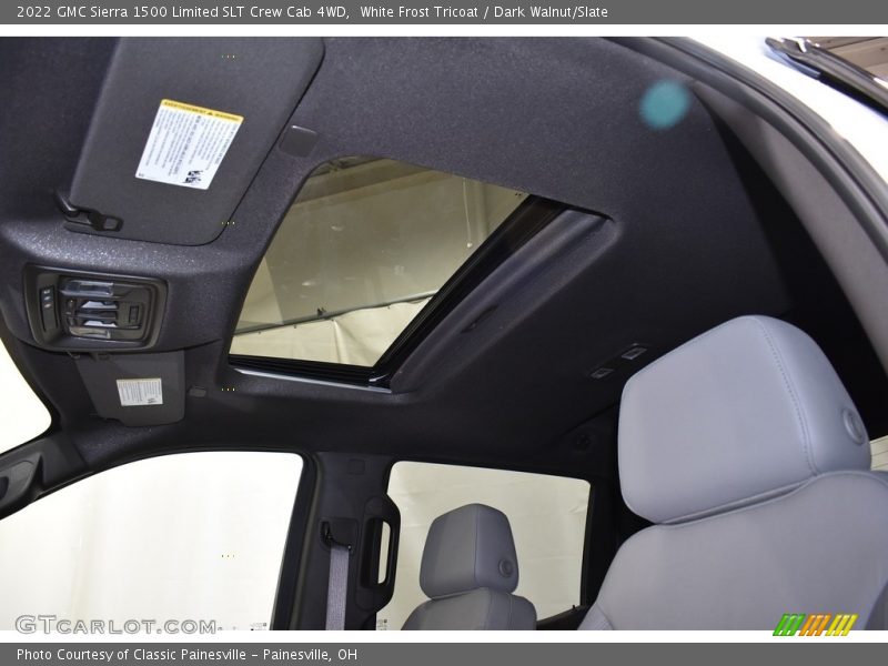 White Frost Tricoat / Dark Walnut/Slate 2022 GMC Sierra 1500 Limited SLT Crew Cab 4WD