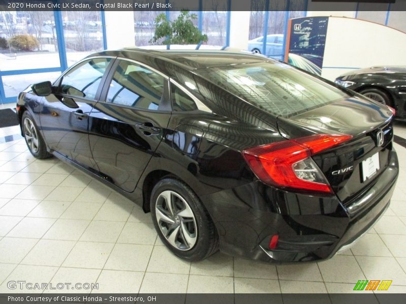 Crystal Black Pearl / Black 2020 Honda Civic LX Sedan