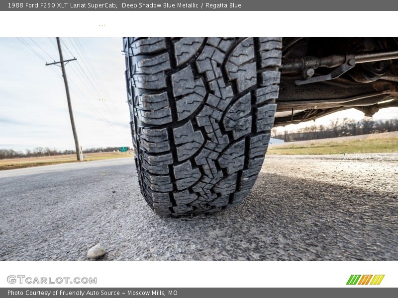 Deep Shadow Blue Metallic / Regatta Blue 1988 Ford F250 XLT Lariat SuperCab