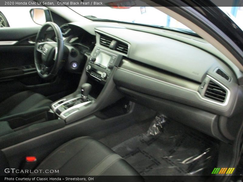 Crystal Black Pearl / Black 2020 Honda Civic LX Sedan