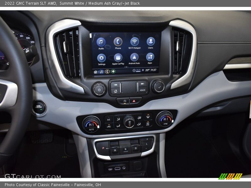 Summit White / Medium Ash Gray/­Jet Black 2022 GMC Terrain SLT AWD