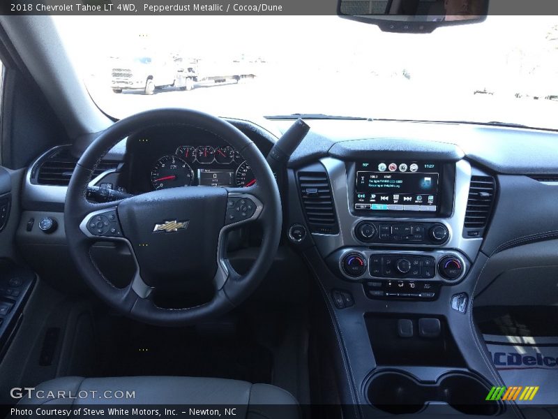 Pepperdust Metallic / Cocoa/Dune 2018 Chevrolet Tahoe LT 4WD