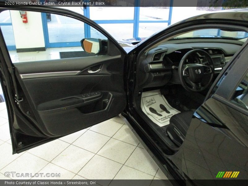 Crystal Black Pearl / Black 2020 Honda Civic LX Sedan